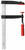bessey malleable cast bar clamp with flat rail