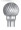 Carbide Bur Single Cut Long Shank Ball Shape SGS SD-3L6