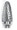 Carbide Bur Double Cut Long Shank Tree Shape with Radius End SGS SF-5L6