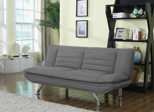 Julian Upholstered Sofa Bed with Pillow-top Seating Grey