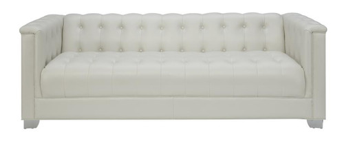 Chaviano Contemporary White Sofa (505391)