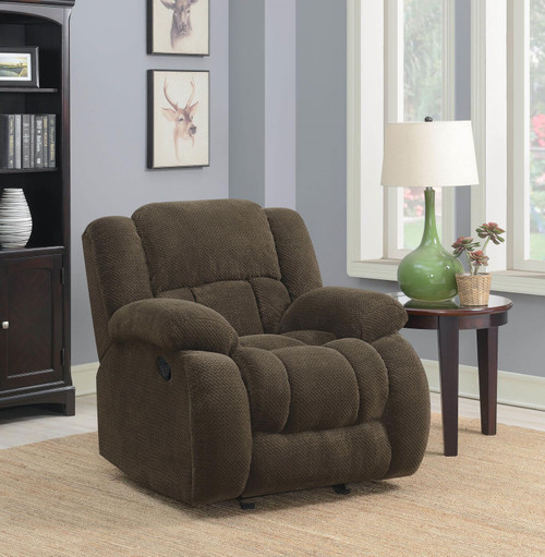 Weissman Brown Glider Recliner