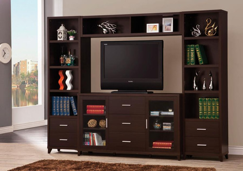 Contemporary Cappuccino TV Console (700881)