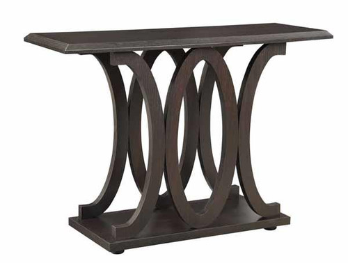 Shelly C-shaped Base Sofa Table Cappuccino