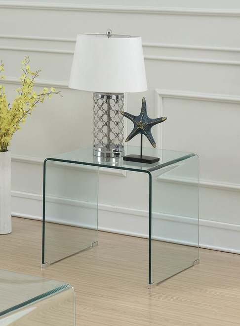 Contemporary Clear Side Table