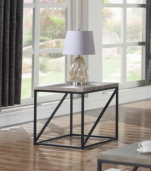 Industrial Sonoma Grey Side Table