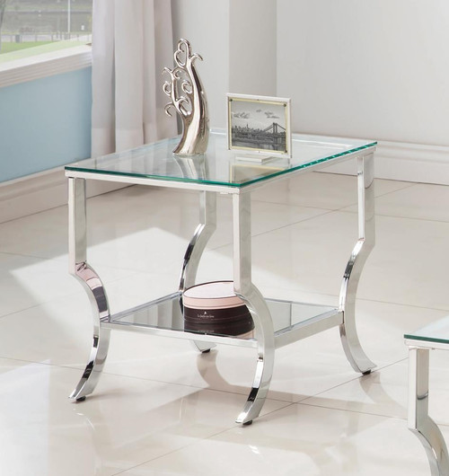 Contemporary Chrome Side Table (720337)