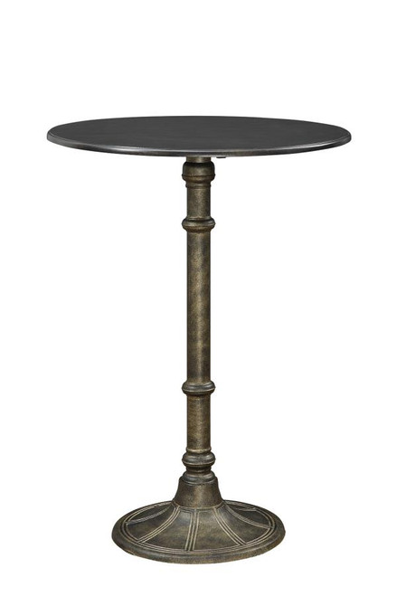 Rustic Dark Russet and Antique Bronze Counter-Height  Table