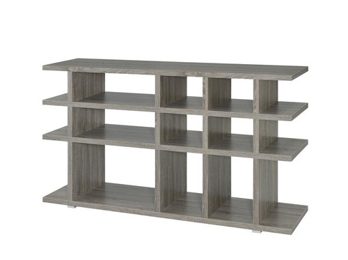 Contemporary Weathered Grey Bookcase (800359)