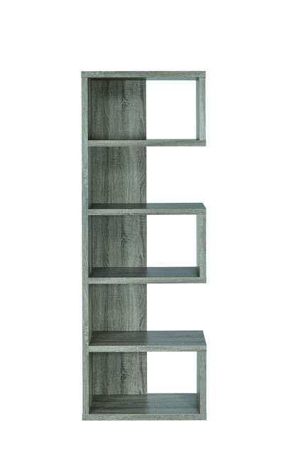 Contemporary Weathered Grey Bookcase (800552)