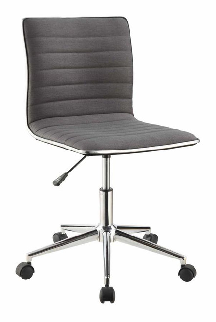 Modern Grey and Chrome Home Office Chair