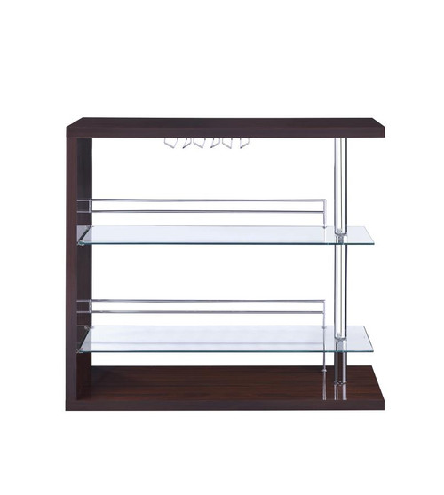 Two-Shelf Contemporary Cappuccino Bar Unit