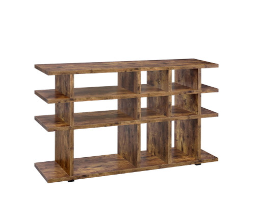 Three-Shelf Antique Nutmeg Bookcase