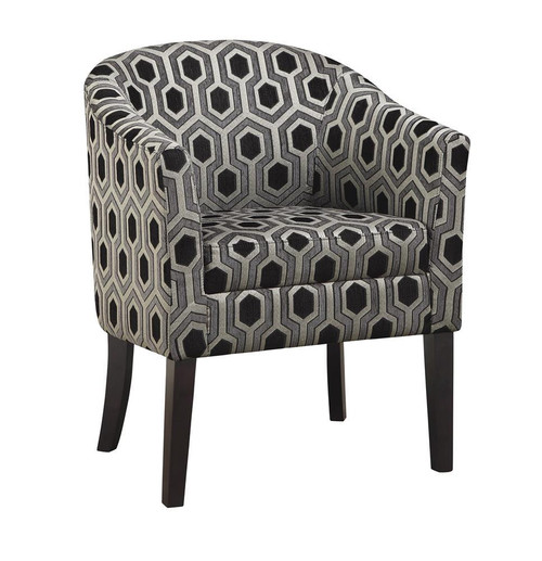 Jansen Accent Chair Grey / Black