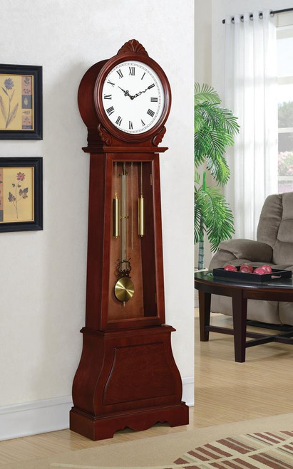 Transitional Brown Grandfather Clock