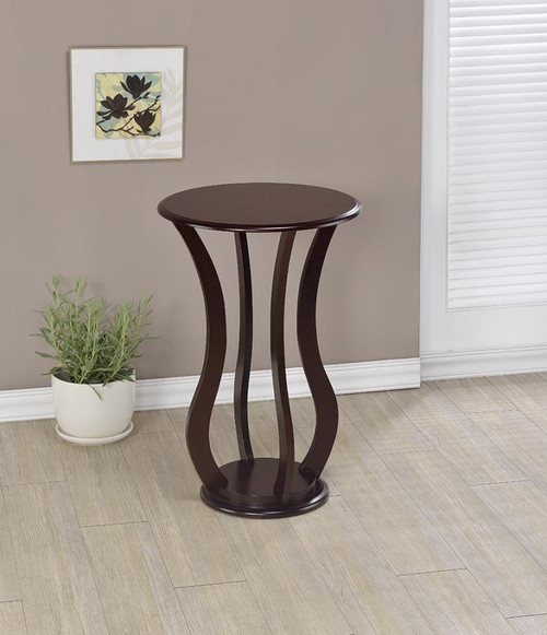 Transitional Cherry Accent Table