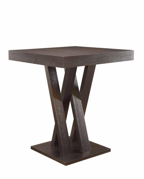 Mannes Contemporary Cappuccino Counter-Height  Table