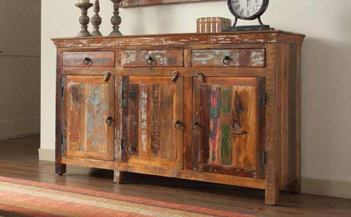 Transitional Reclaimed Wood Accent Cabinet (950367)