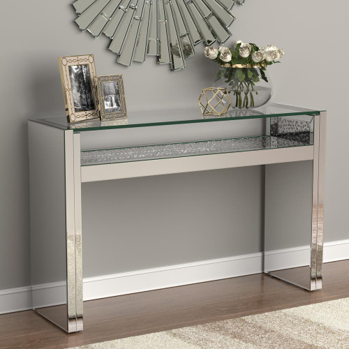 1-Shelf Console Table Silver