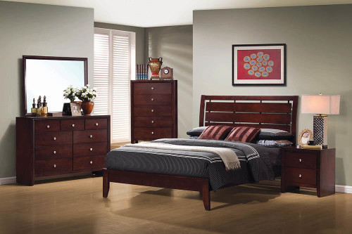 Serenity Rich Merlot Eastern King Bed