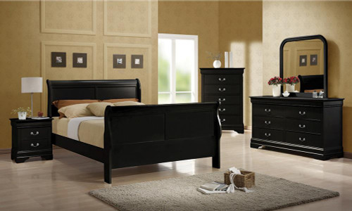 Louis Philippe Traditional Black Full Five-Piece Set