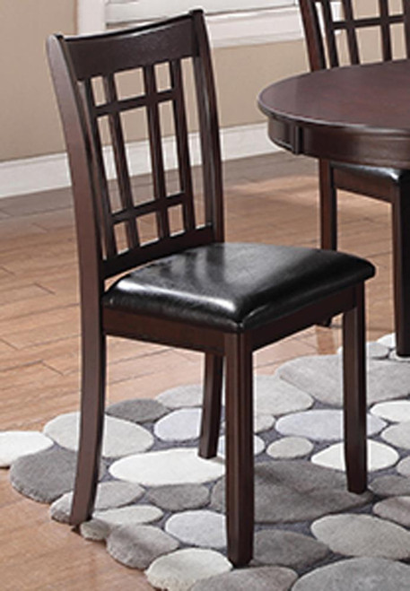 Lavon Transitional Warm Brown Dining Chair, Set of Two