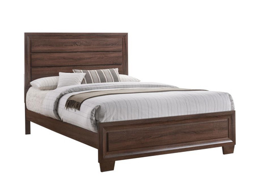 Brandon Transitional Medium Brown Eastern King Bed