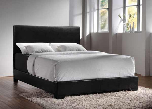 Conner Casual Black Upholstered Full Bed