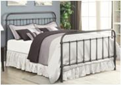 Livingston Transitional Dark Bronze Queen Bed