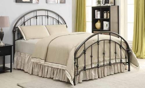 Maywood Transitional Black Metal Twin Bed