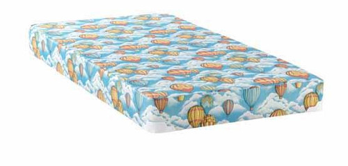 Balloon Blue Patterned Twin Mattress