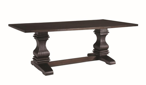 Parkins Traditional Rustic Espresso Dining Table