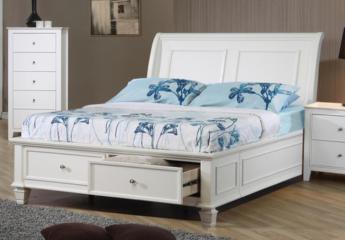Selena Coastal White Full Bed