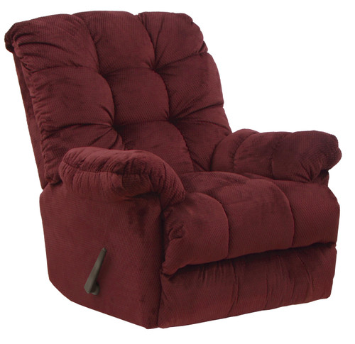 Nettles Chaise Rocker Recl w/Deluxe Heat/Massage Merlot