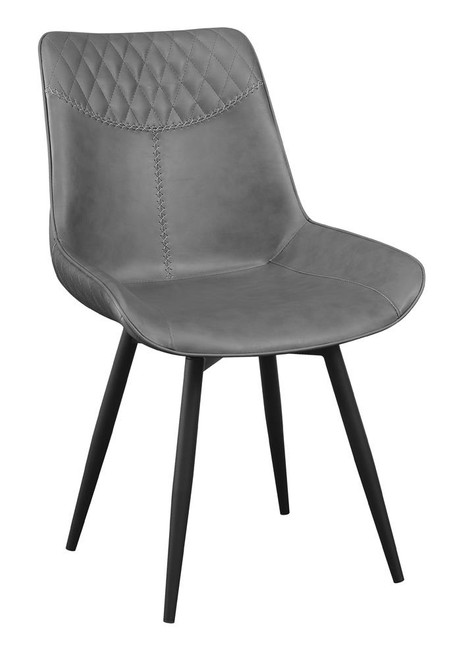 Grey Upholstered Side Chairs Grey (Set of 2)