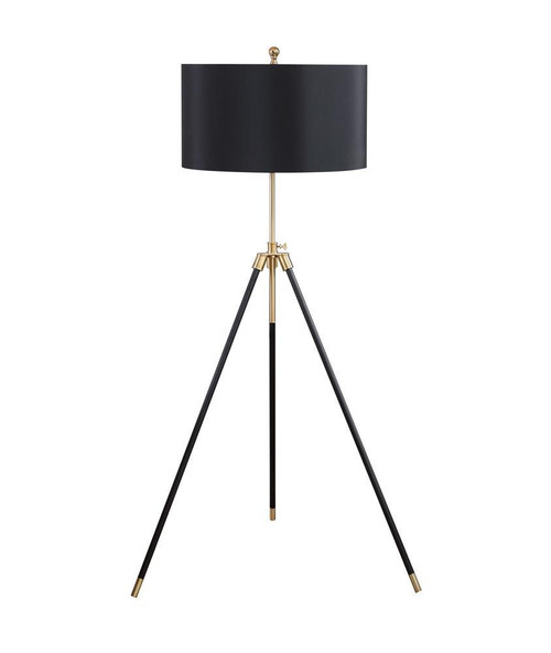 Black - Tripod Floor Lamp Black And Gold