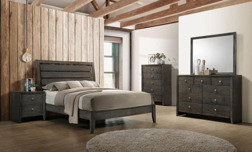 Serenity Collection Serenity Twin Panel Bed Mod Grey (215841T)