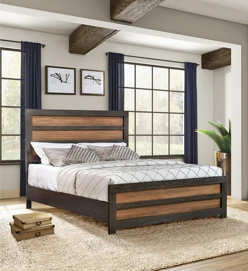 Dewcrest Collection Dewcrest Queen Panel Bed Caramel And Licorice