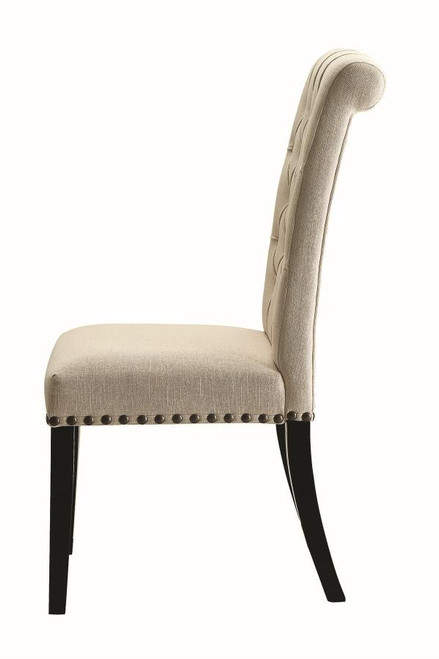 Parkins Cream Upholstered Dining Chair, Set of Two