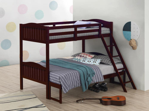 Littleton Bunk Bed Littleton Twin/full Bunk Bed With Ladder Espresso