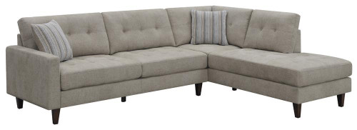 Barton Sectional Pearl Silver