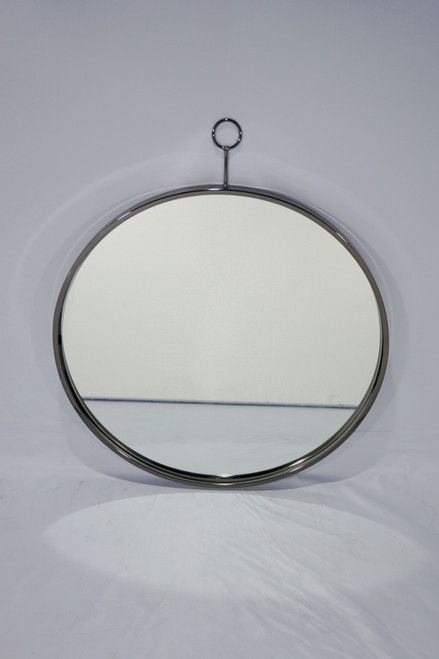 Thin Frame Accent Mirror Pearl Silver
