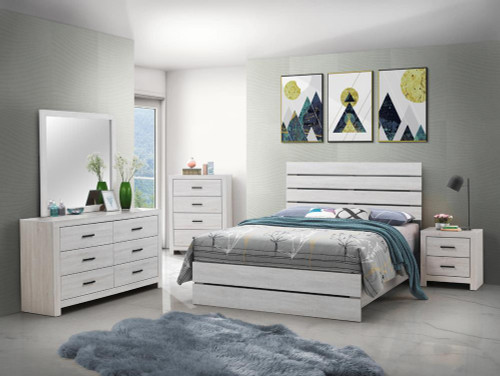 Marion 5-piece Queen Panel Bedroom Set White