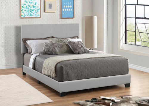 Dorian Upholstered Bed Grey Cal King Bed