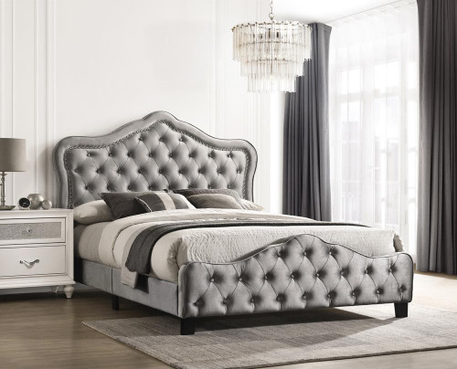 Bella Collection Grey Cal King Bed