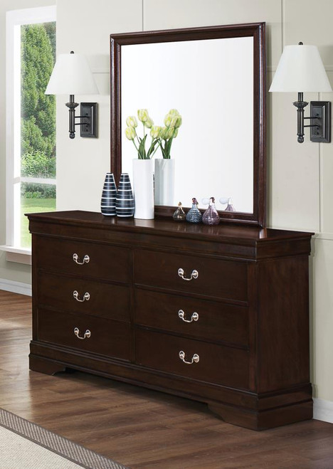 Louis Philippe Square Dresser Mirror