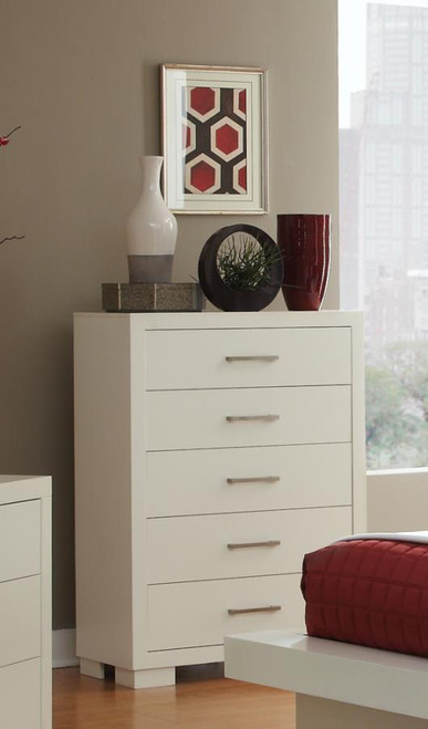 Jessica Contemporary Five-Drawer Chest