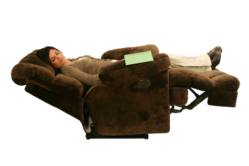 Cloud 12 Power Chaise Reclining w/"Lay Flat" Feature Chocolate
