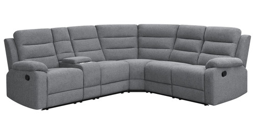 David 3 Pc Motion Sectional Gray