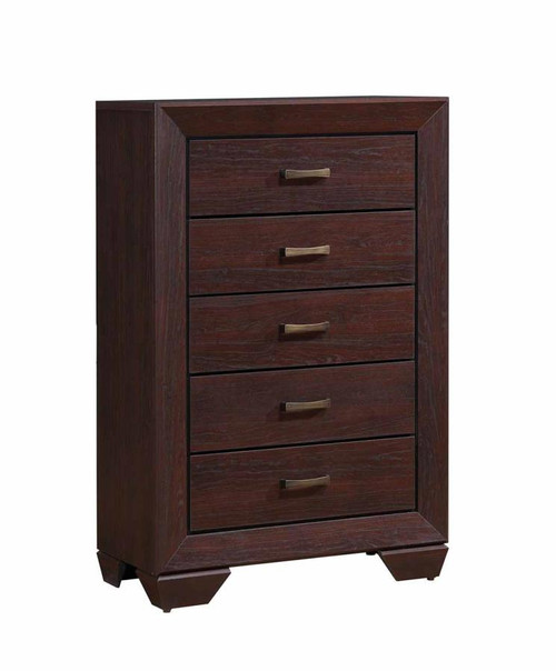 Fenbrook Dark Cocoa Five-Drawer Chest